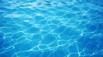 Fototapeta na wymiar blue water in pool background