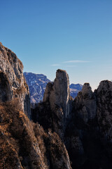 View of the mountains surrounding Valentino Park.