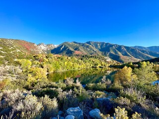 Reservoir in Bell's Canyon near Granite Trailhead, Salt Lake County, Utah, USA