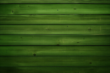 Fototapeta premium illustration of green wood wall texture background. Created with Generative AI