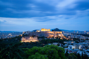 Fototapeta na wymiar the Acropolis in Athens, Attica, Greece