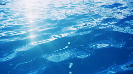 Abstract blue water wave texture background