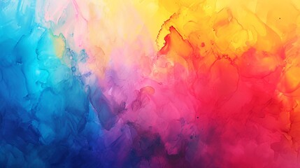 Abstract watercolor background. Hand-drawn illustration. The color splashing on the paper. - obrazy, fototapety, plakaty
