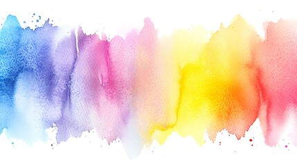 Abstract colorful watercolor hand paint on white paper background, Creative Design Templates