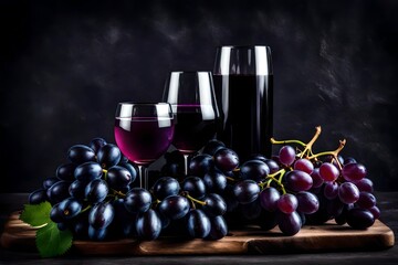 wine and grapes