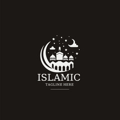 Graceful Minaret: Mosque Logo Concept