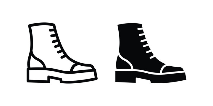 Boots icon. sign for mobile concept and web design. vector illustration