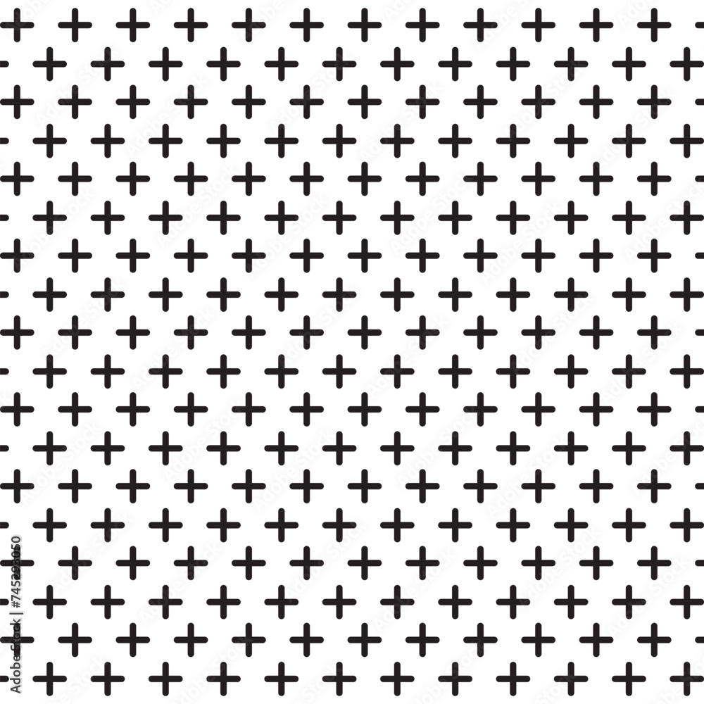 Poster cross pattern with plus sign. mathematics geometry background . seamless cross. vector illustration.