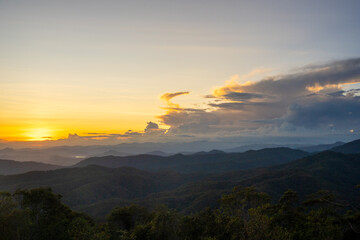 Ta Nang - Phan Dung route with milestone between 3 provinces through grass hills and forests in...