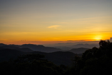 Ta Nang - Phan Dung route with milestone between 3 provinces through grass hills and forests in Song Mao Nature Reserve