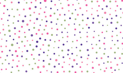 Colorful Polka Dots Background, Seamless colorful polka dot pastel color pattern, Geometry pattern for fabric. Textile background, dot background, Polka background