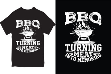 BBQ T-shirt Design. Funny BBQ T-shirt Design And BBQ Lovers & Grilling T-shirt Design.