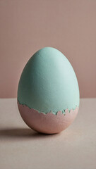 Easter eggs background. Minimal abstract holidays concept. With copy space.	