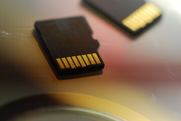 Modern technologyc industry, electronic digital information, micro SD