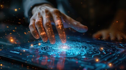 A technologically advanced device that can predict future climate patterns through holographic displays