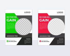  Gym fitness flyer design