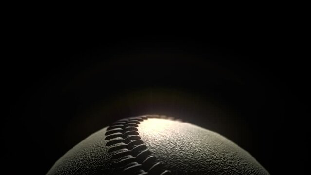 Baseball Bottom Graphic in epic lighting on Black