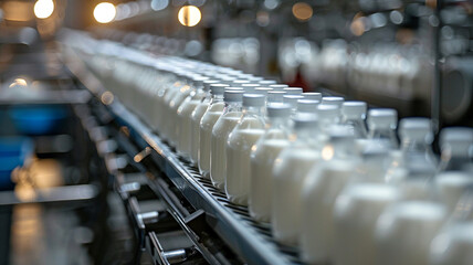 Automated Robotic milk products in Line industrial
