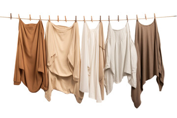 Contemporary Clothes Hanger Cutout on Transparent Background