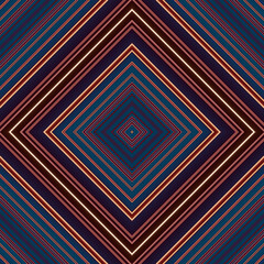 Seamless rhombus pattern. Pattern of colored lines