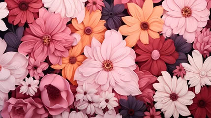 Badezimmer Foto Rückwand Colorful seamless floral pattern © jiejie