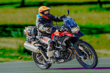 person riding a bike