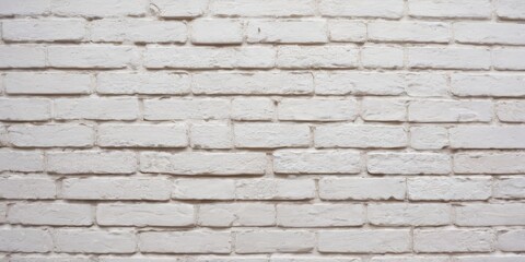 White brick wall texture background for stone tile block painted