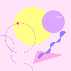 レトロ図形イラスト⭐︎