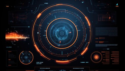 Abstract background. Sci Fi Futuristic User Interface