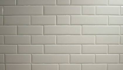 Fototapeta premium white ceramic brick tile for background wall design