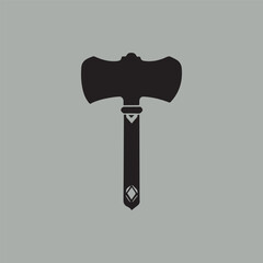 Minimalist outline of hammer
