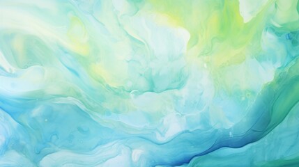 Obraz premium blue and green watercolor painting background with a blue and green radiance