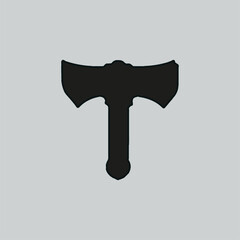 Minimalist outline of hammer