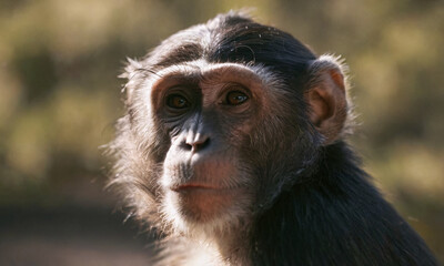 Chimpanzee in the field