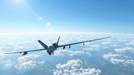 Fototapeta na wymiar drone aircraft flying in the sky