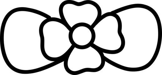 cute bow outline coloring