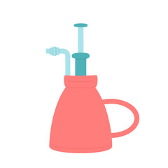 Obraz premium Watering tools isolated on white background. Watering can. Gardening horticulture equipment. Vector flat illustration