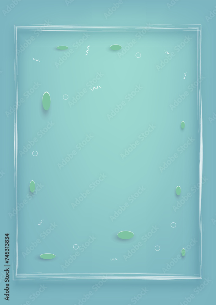 Poster spring frame background. holiday abstract banner template. card with decoration. vector simple illus
