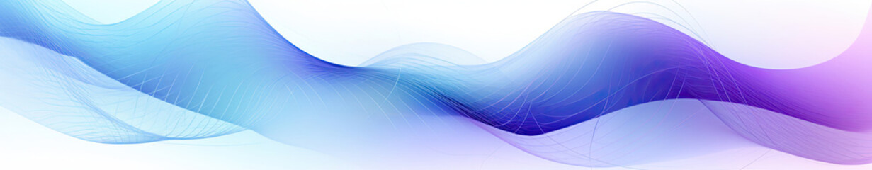 Abstract Blue and Purple Background With Wavy Lines