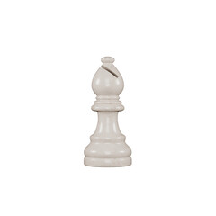 Bishop chess piece in marble premium texture