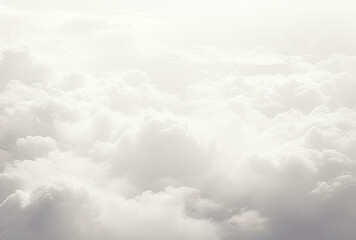 Airplane Flying Through Cloudy Sky - obrazy, fototapety, plakaty