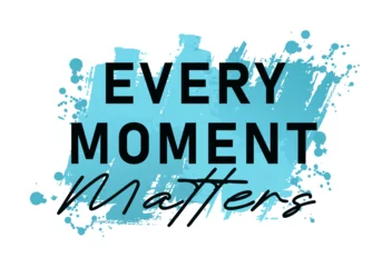 Wandcirkels aluminium Every Moment Matters,  Inspirational Quote Slogan Typography T Shirt Design Graphic Vector ©  specialist t shirt 