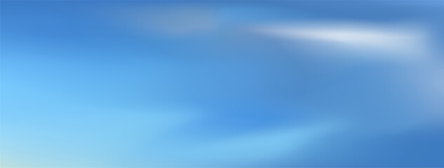 Evening sky atmosphere with clouds, background, gradient of blue sky. Vector illustration.