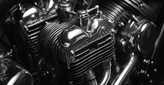 a close up of engine