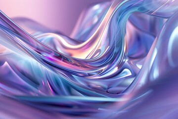 A mesmerizing 3D model featuring holographic abstract background