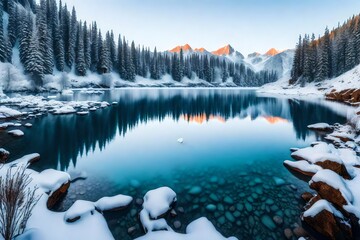 winter in the mountains