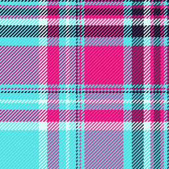 Textile fabric seamless of texture pattern background with a vector plaid tartan check.