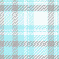 Perfection vector textile tartan, club pattern check texture. Worldwide background plaid fabric seamless in light and cyan colors.