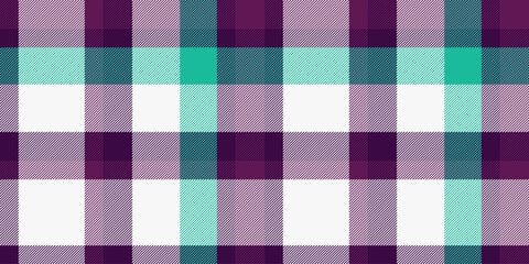 Mockup seamless plaid background, trim tartan texture fabric. Silk pattern textile vector check in white and dark colors.