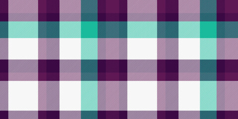 Mockup seamless plaid background, trim tartan texture fabric. Silk pattern textile vector check in white and dark colors.